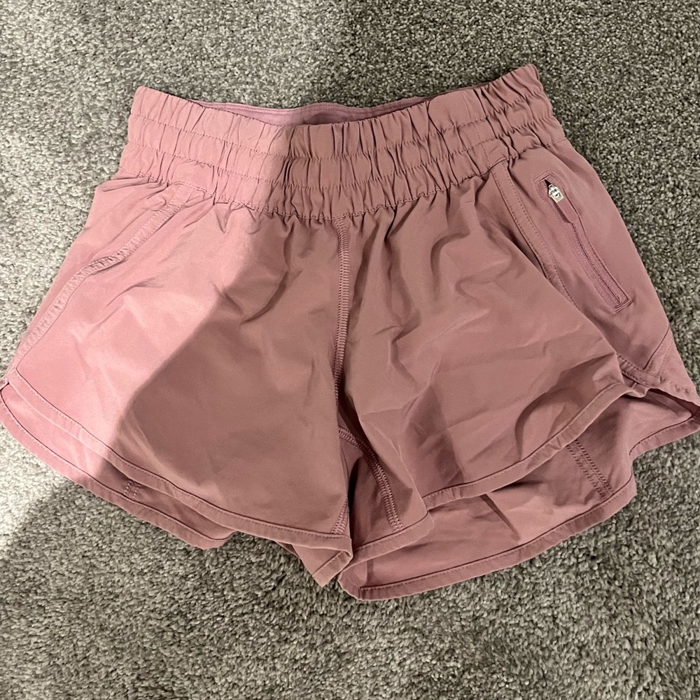 Lululemon Pink Taupe Tracker Shorts
